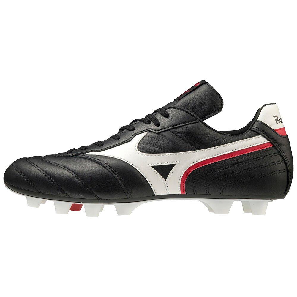 Mizuno Men's Soccer Cleats Morelia Zero Japan Black/White/Red - NVXYMEI-16